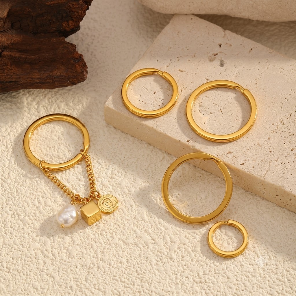 Jewelry Making Chain - 10 stuks roestvrijstalen 15-32mm ronde platte
