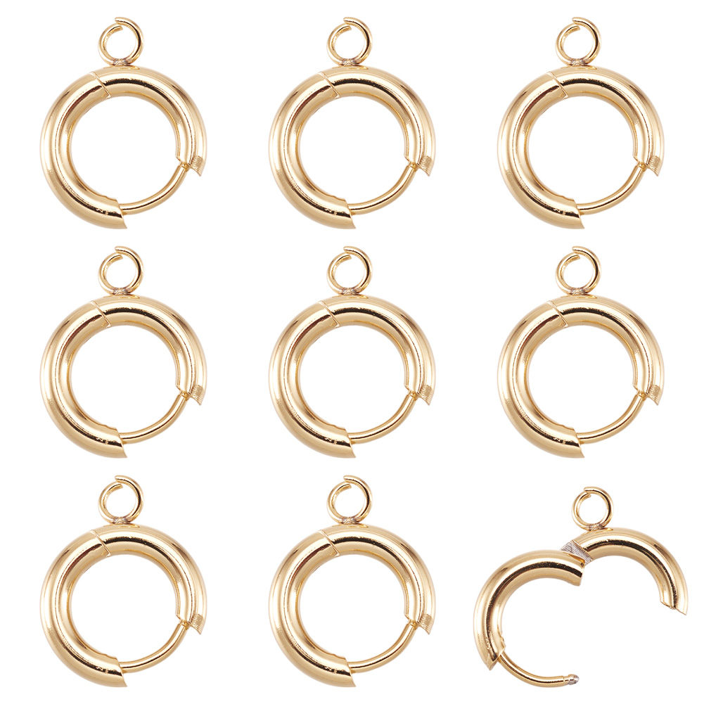 Jewelry Making Findings - 10 stuks 201 roestvrijstalen huggie oorhaakjes