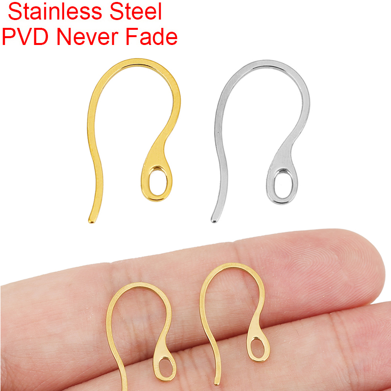 Jewelry Making School - 20 stuks hypoallergene roestvrijstalen oorbelhaken met