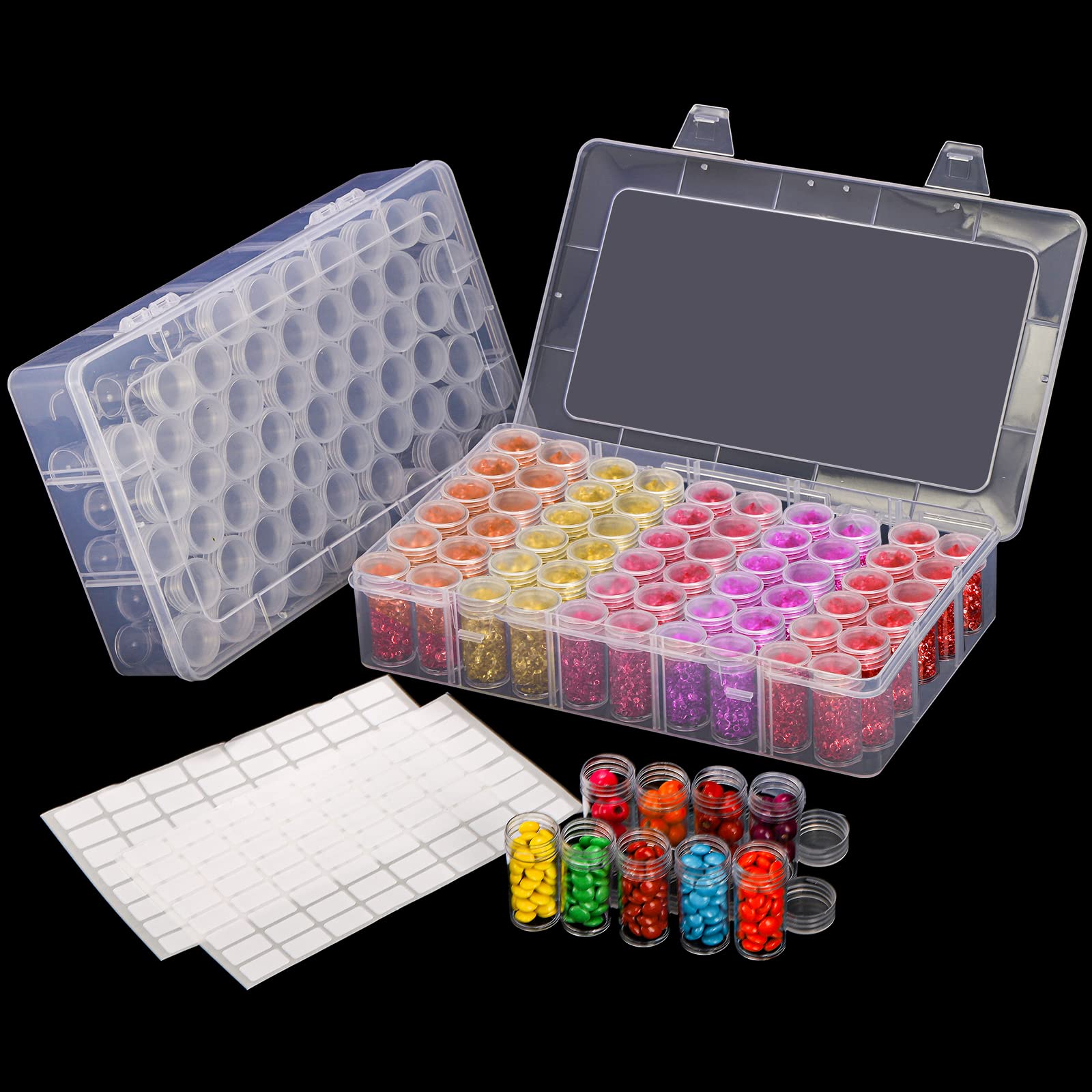 Bead Organizer Tray - 1pc 24/30//38/60 Slots Plastic Opbergdoos, DIY