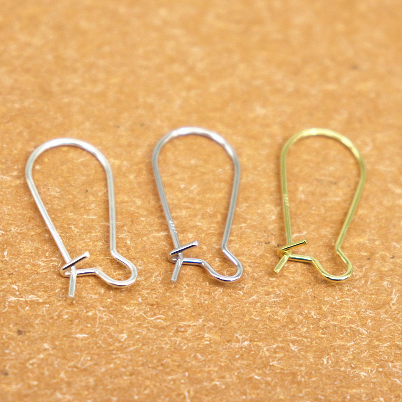 Jewelry Making Gold Wire - 07mm oorbel haak massief 925 sterling