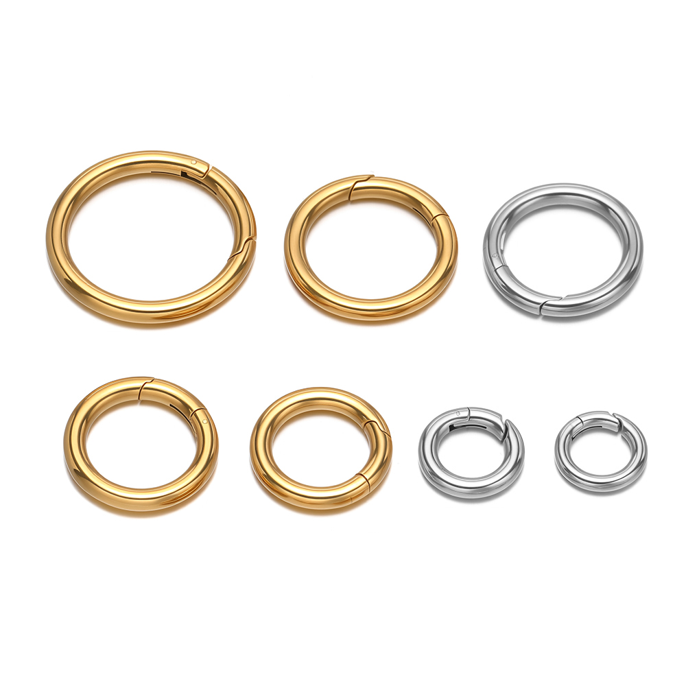 Jewelry Making School - 2 stks/partij Ronde Lente Sluitingen Rvs