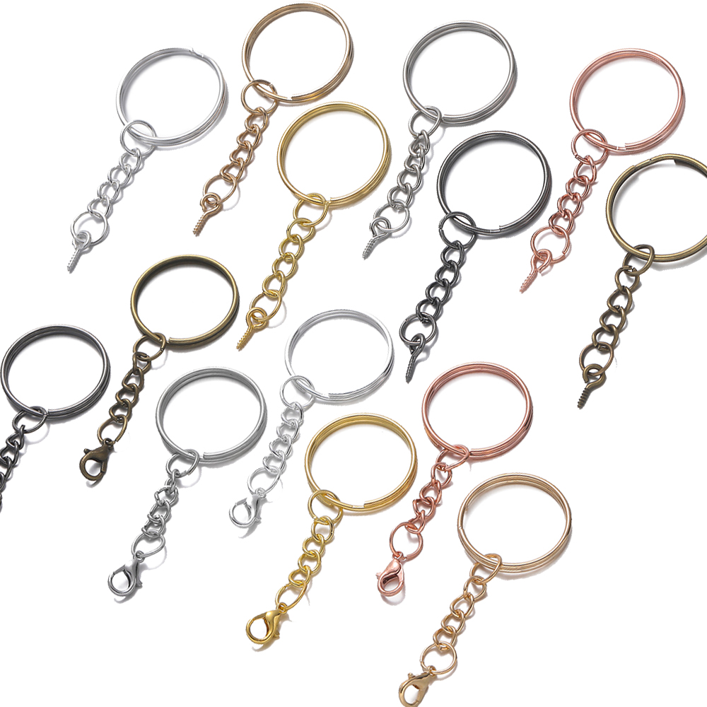 Jewelry Making Chain - 10 stuks/verpakking 25mm schroefoog pin sleutelhanger