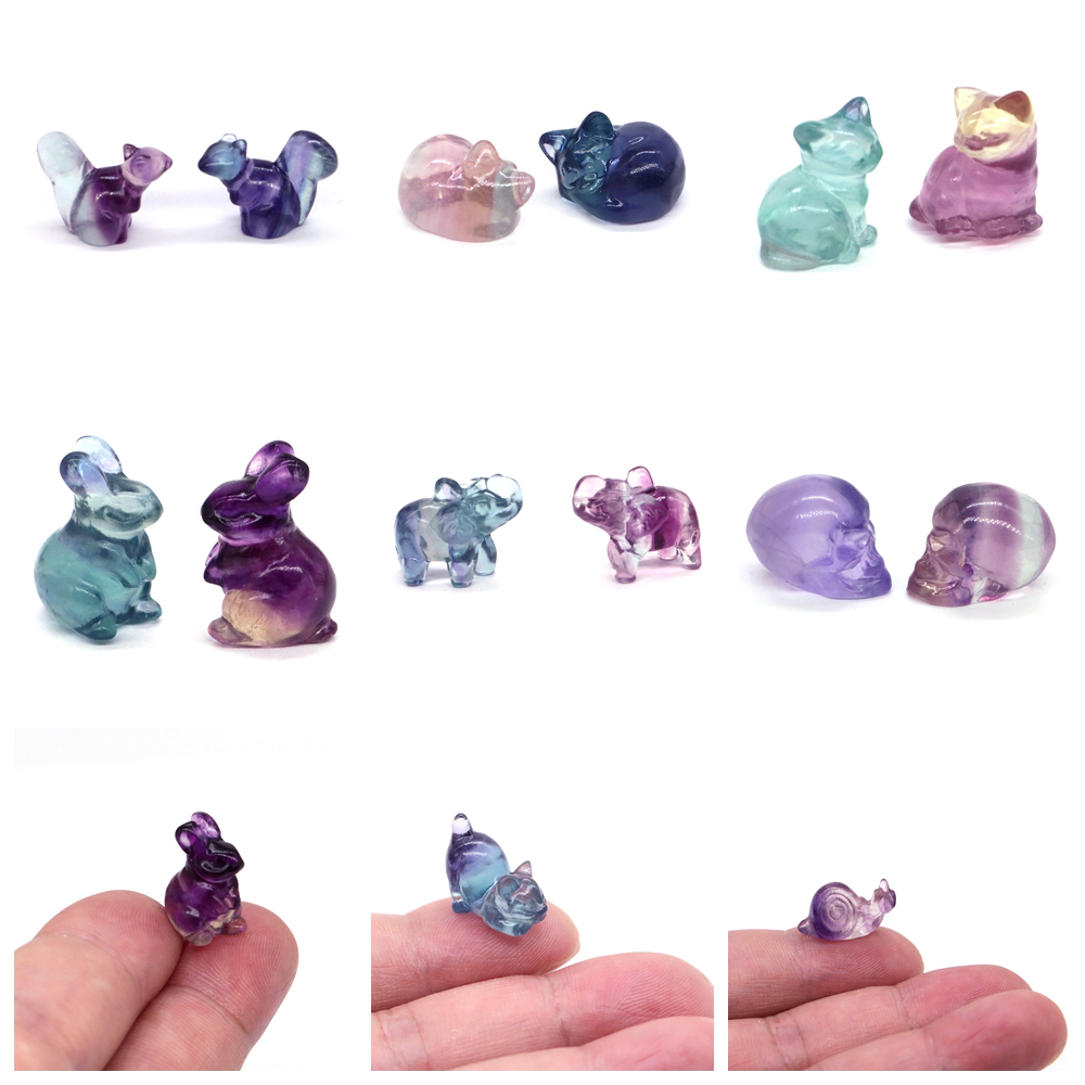 Jewelry Making Japan - 16-18Mm Mini Kleur Fluoriet Standbeeld Genezende