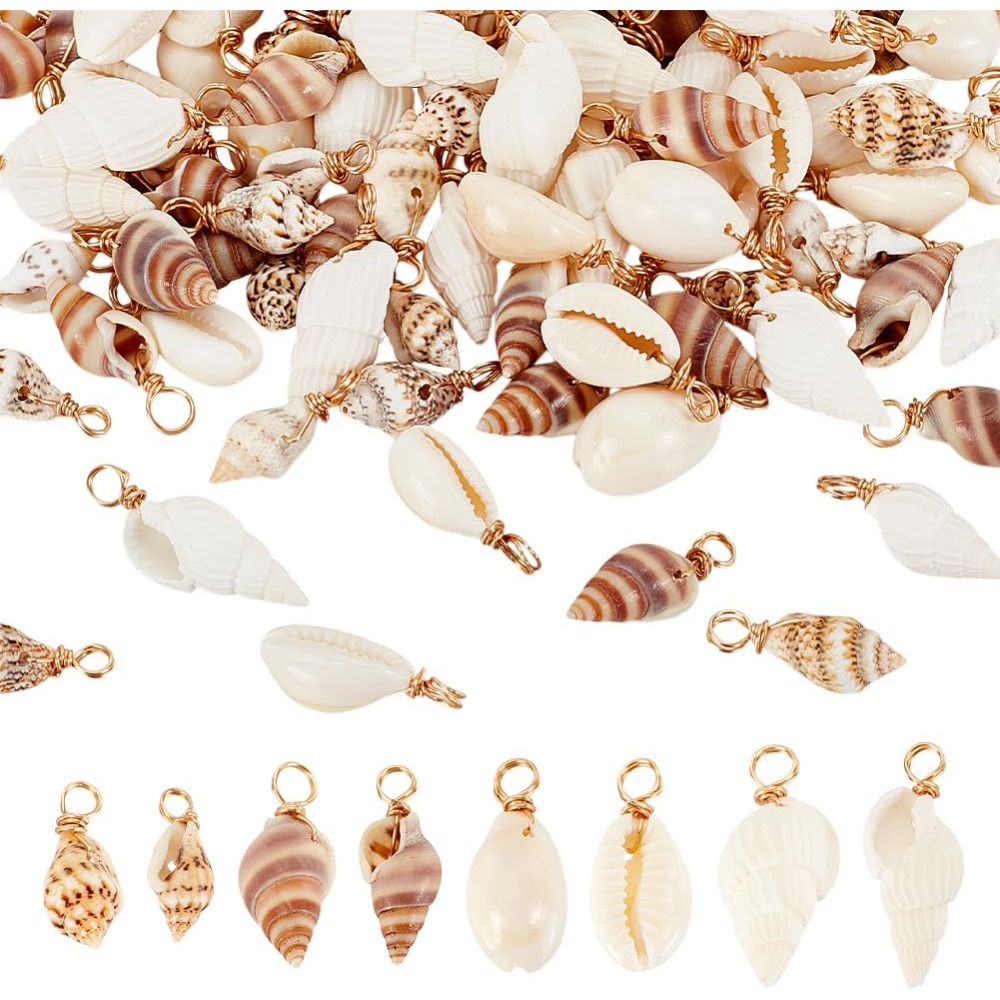 Jewelry Making For Beginners - 100 stks 4 Stijlen Natuurlijke Shell