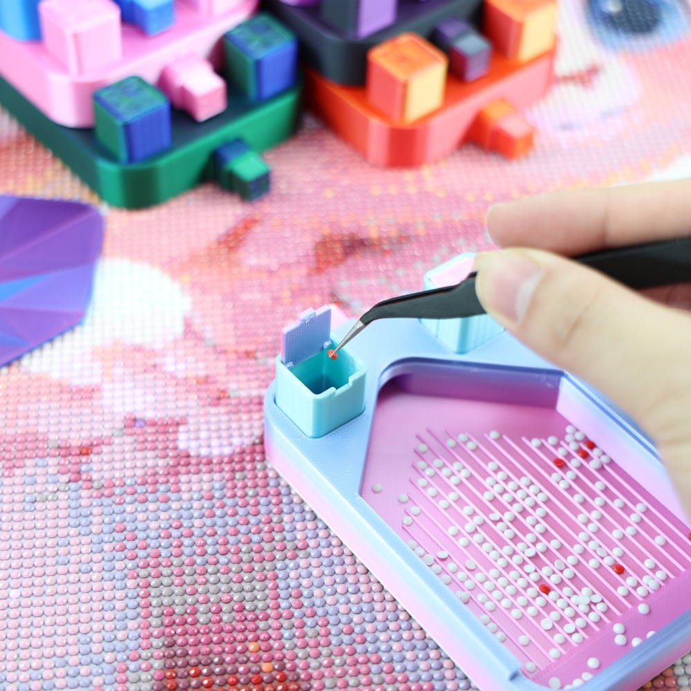 Bead Organizer Tray - Meerkleurige diamant schilderij bak met 2