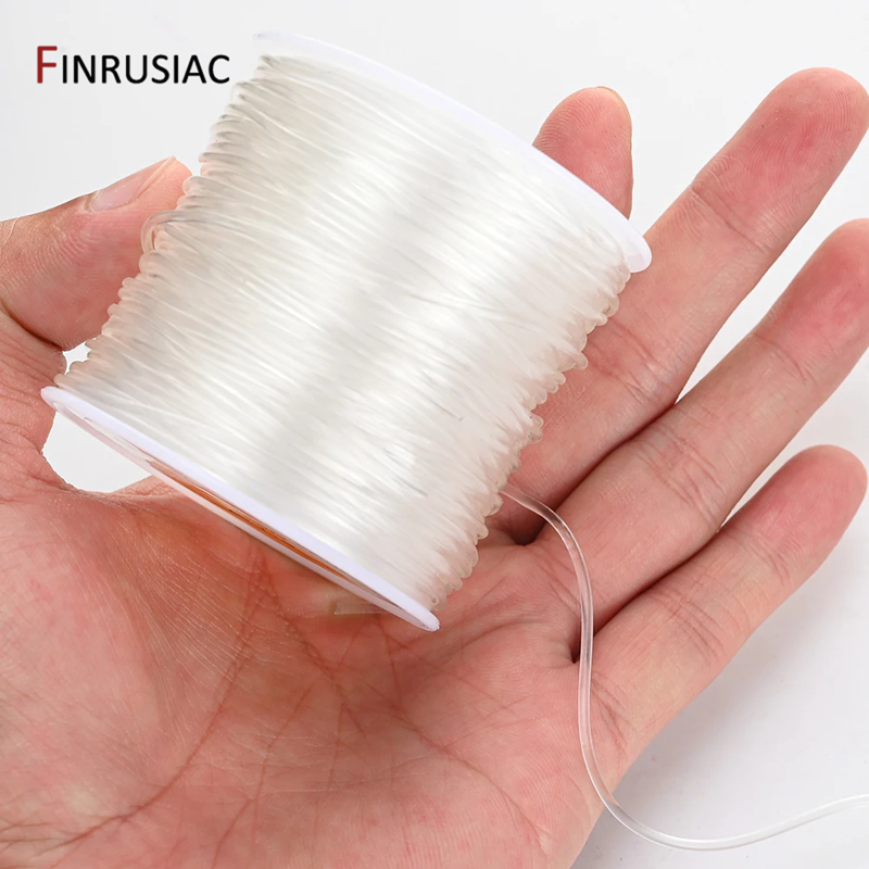 Jewelry Making Gold Wire - 0,4-1,0 mm elastisch koord string transparant