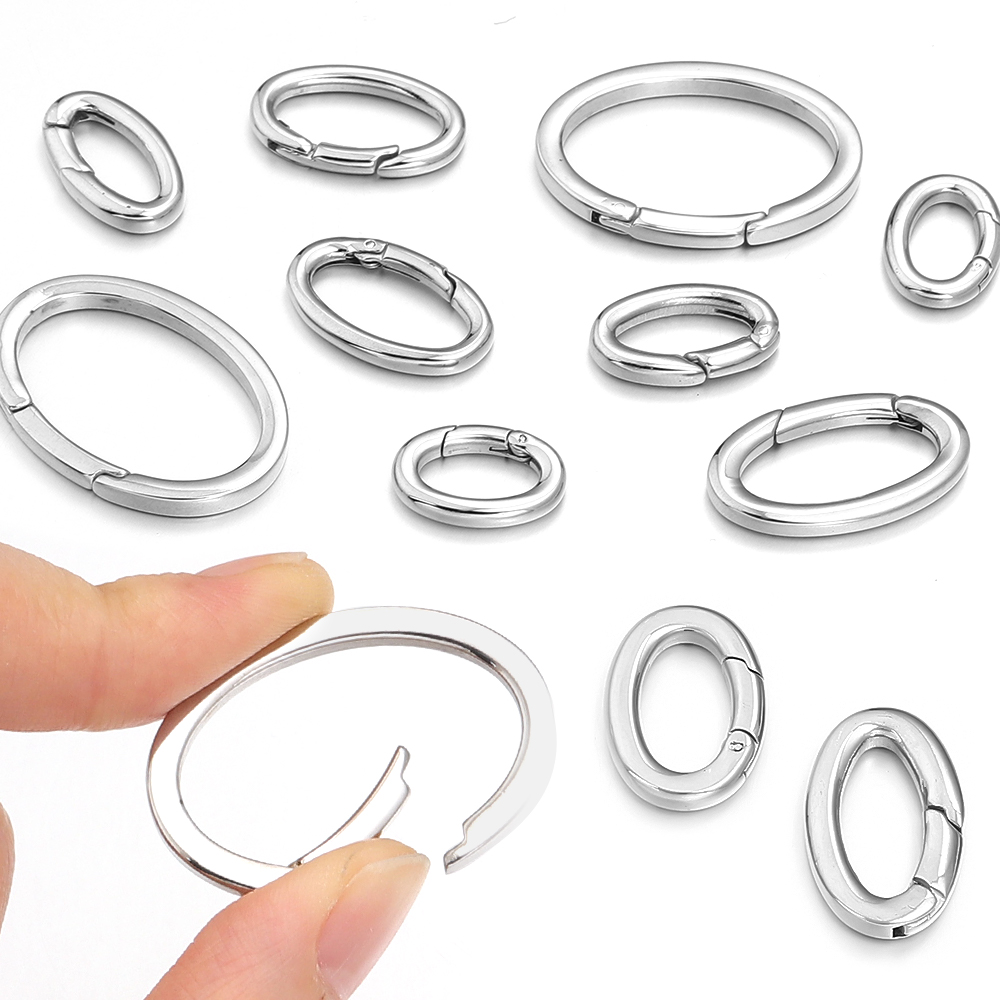 1pc roestvrijstalen veersluiti - Jewelry Making Rings recensie en prijs