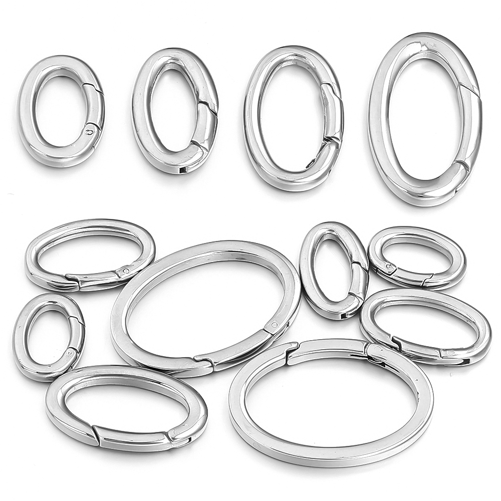 1pc roestvrijstalen veersluiti - Jewelry Making Rings recensie en prijs