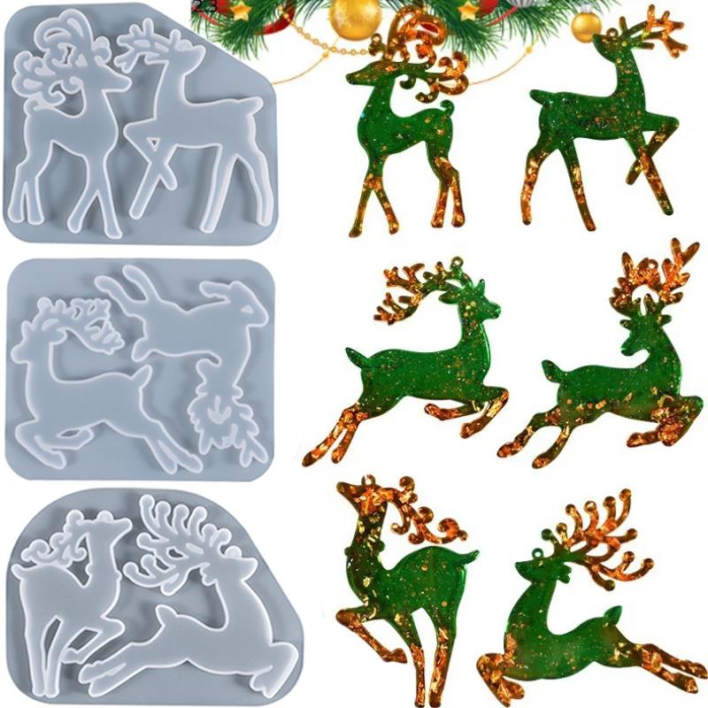 Kerst elanden epoxyhars mal vo - Jewelry Making Techniques recensie en prijs