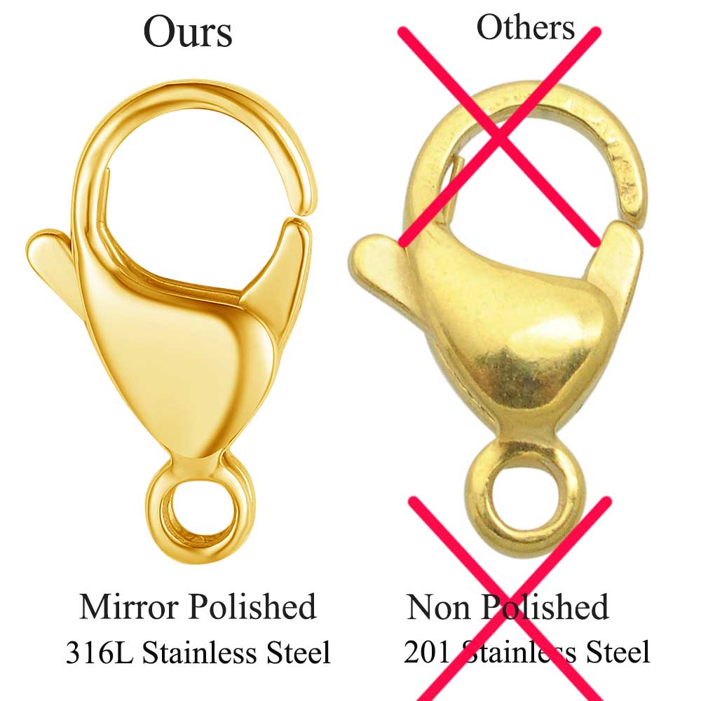 20/30/40 316L RVS Kreeftgespen - Jewelry Making Findings recensie en prijs