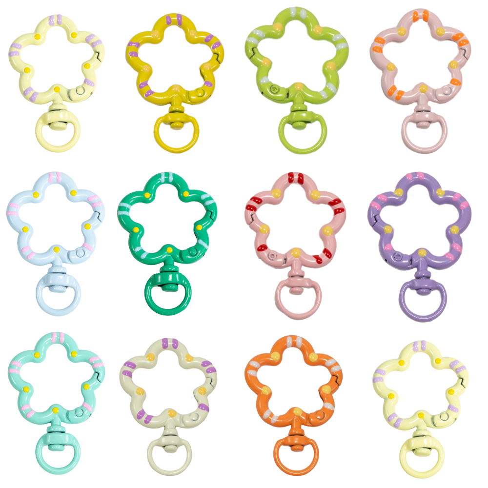5 stks Bloem Metalen Karabijn  - Jewelry Making Rings recensie en prijs