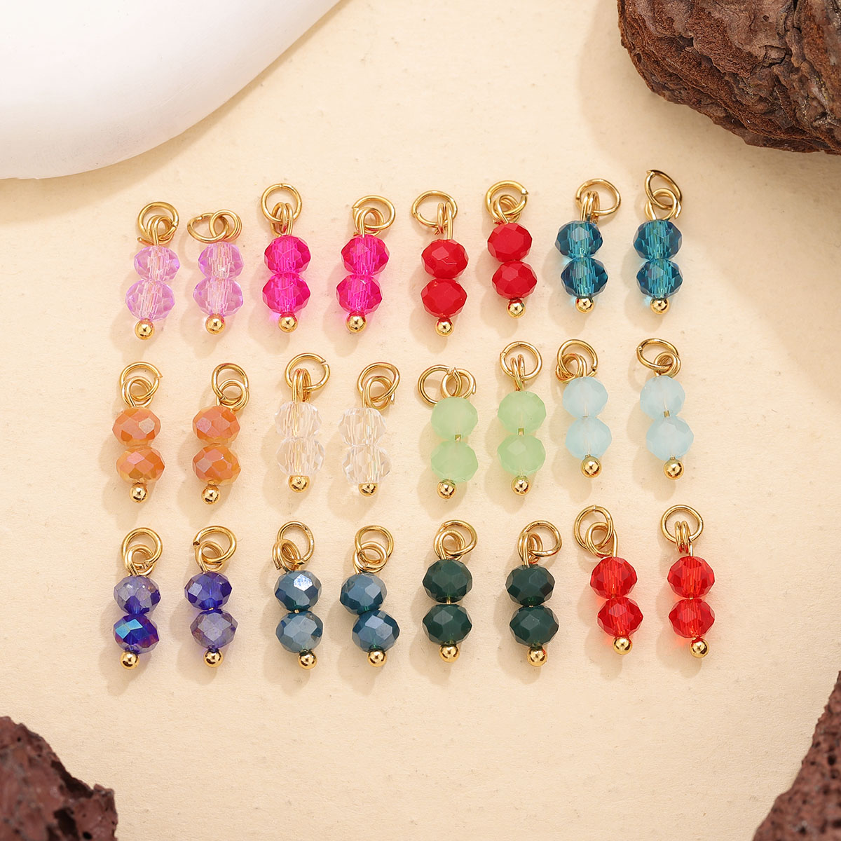 10 stuks gekleurde kristallen  - Jewelry Making For Beginners recensie en prijs