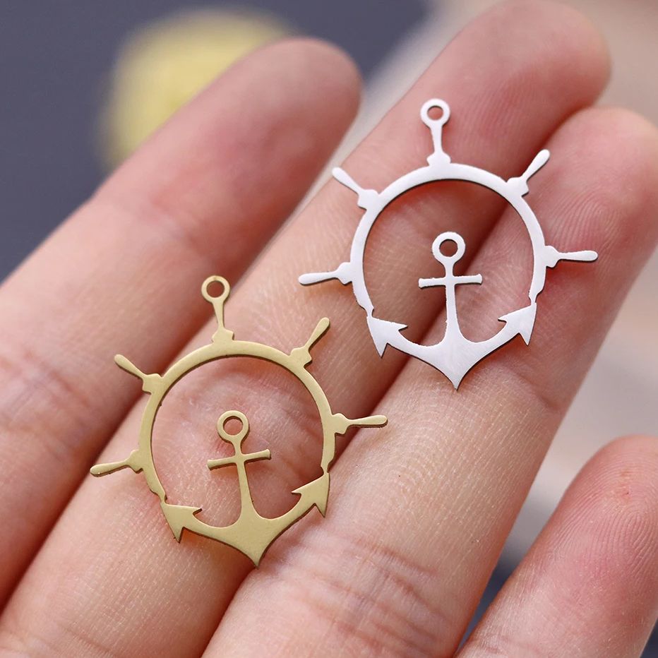 3 stks Kompas Anker Kruis Rvs  - Jewelry Making Guide recensie en prijs