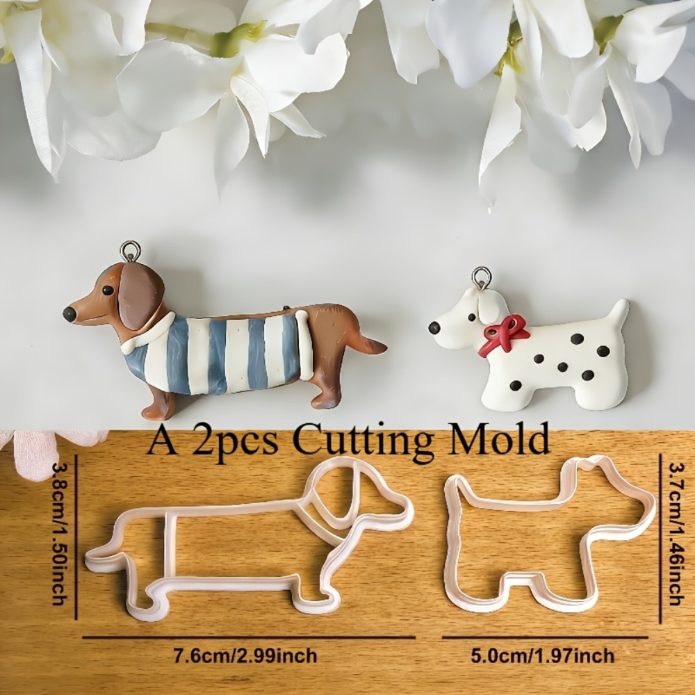 2 sets 6 stuks cartoonhondjes  - Jewelry Making Techniques recensie en prijs
