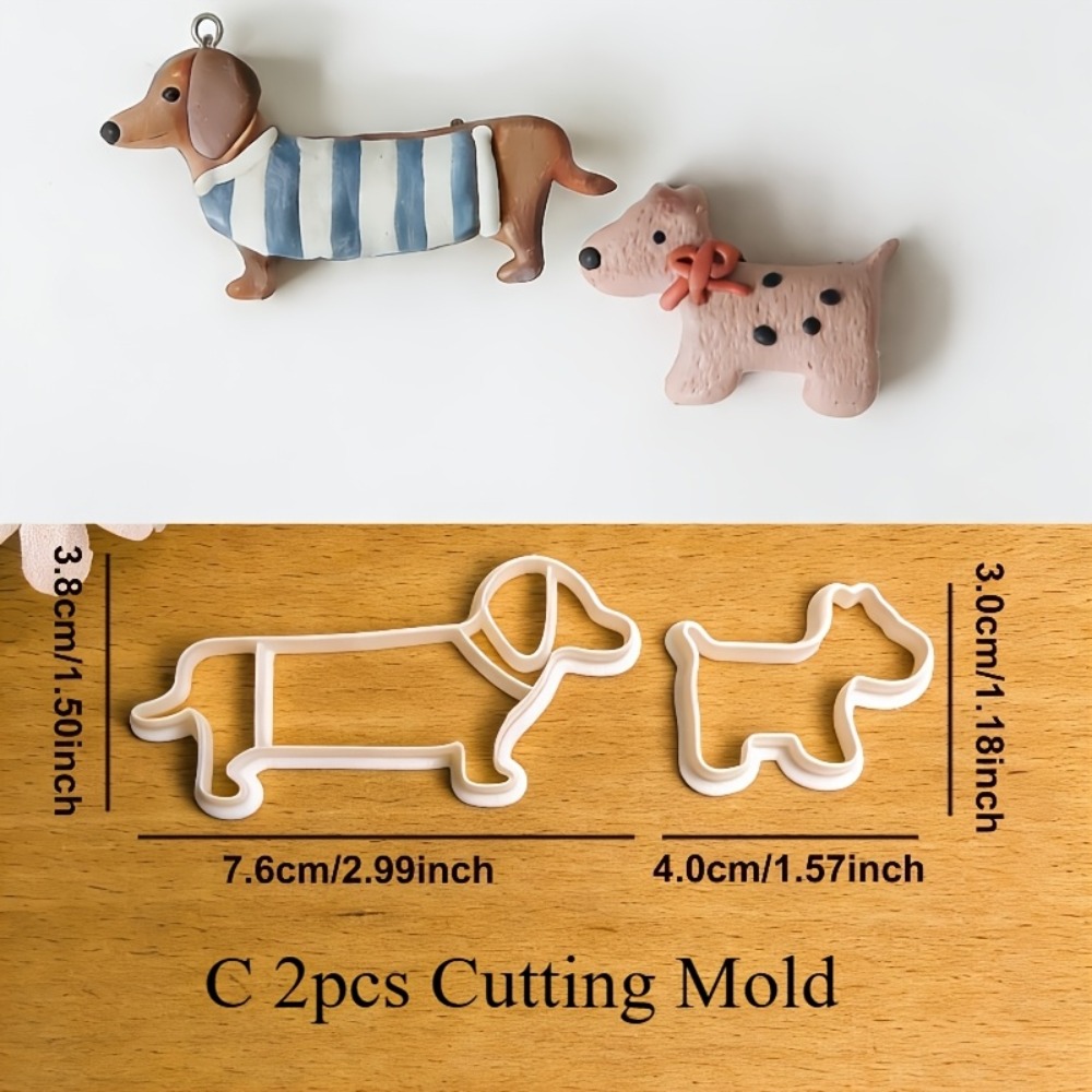 2 sets 6 stuks cartoonhondjes  - Jewelry Making Techniques recensie en prijs