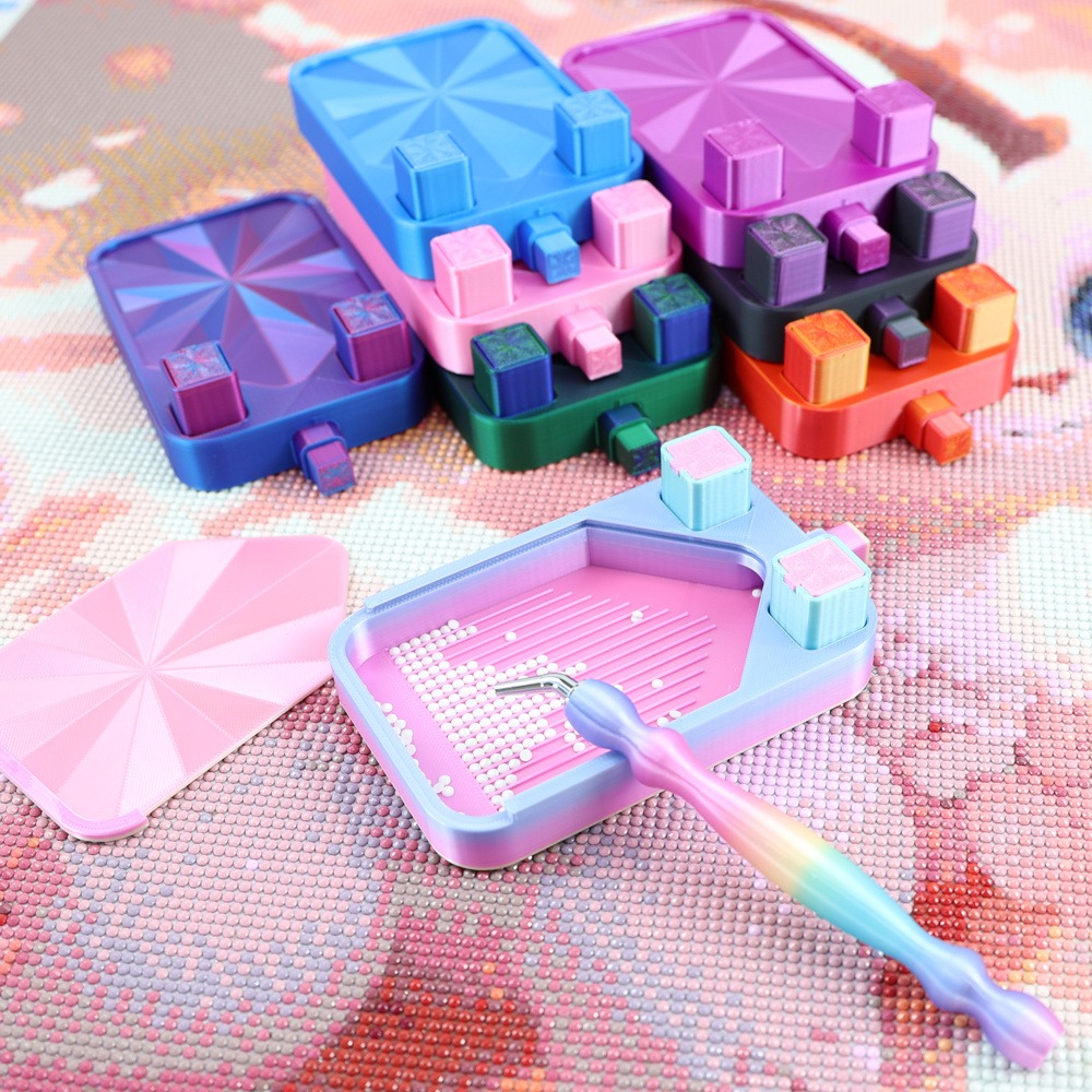 Meerkleurige diamant schilderi - Bead Organizer Tray recensie en prijs