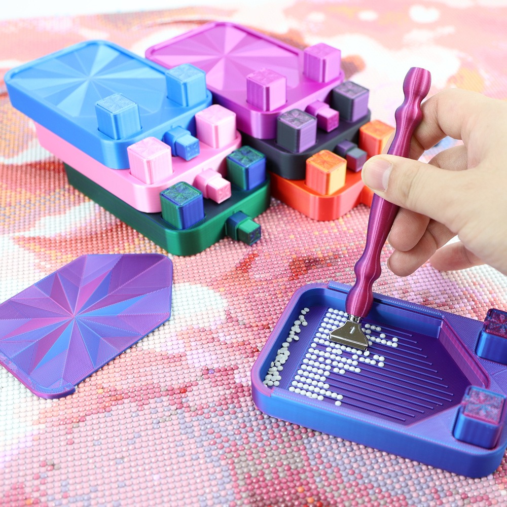Meerkleurige diamant schilderi - Bead Organizer Tray recensie en prijs
